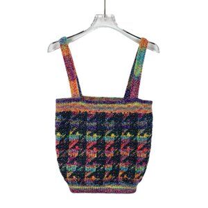 Chanel Kongpeng Street Collection wool tweed camisole vest